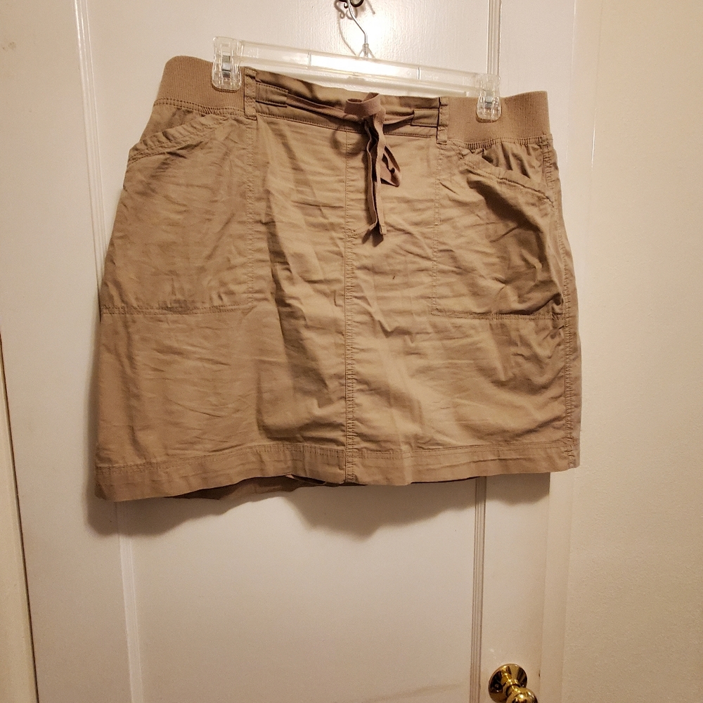 In Every Story tan skort